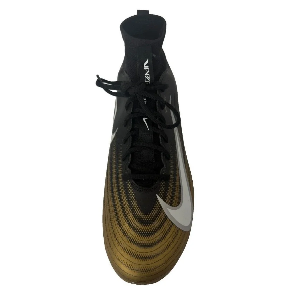 Nike Vapor Pro 1 Men Football Cleats FB3298-301 Black/white Metallic Gold SZ 13